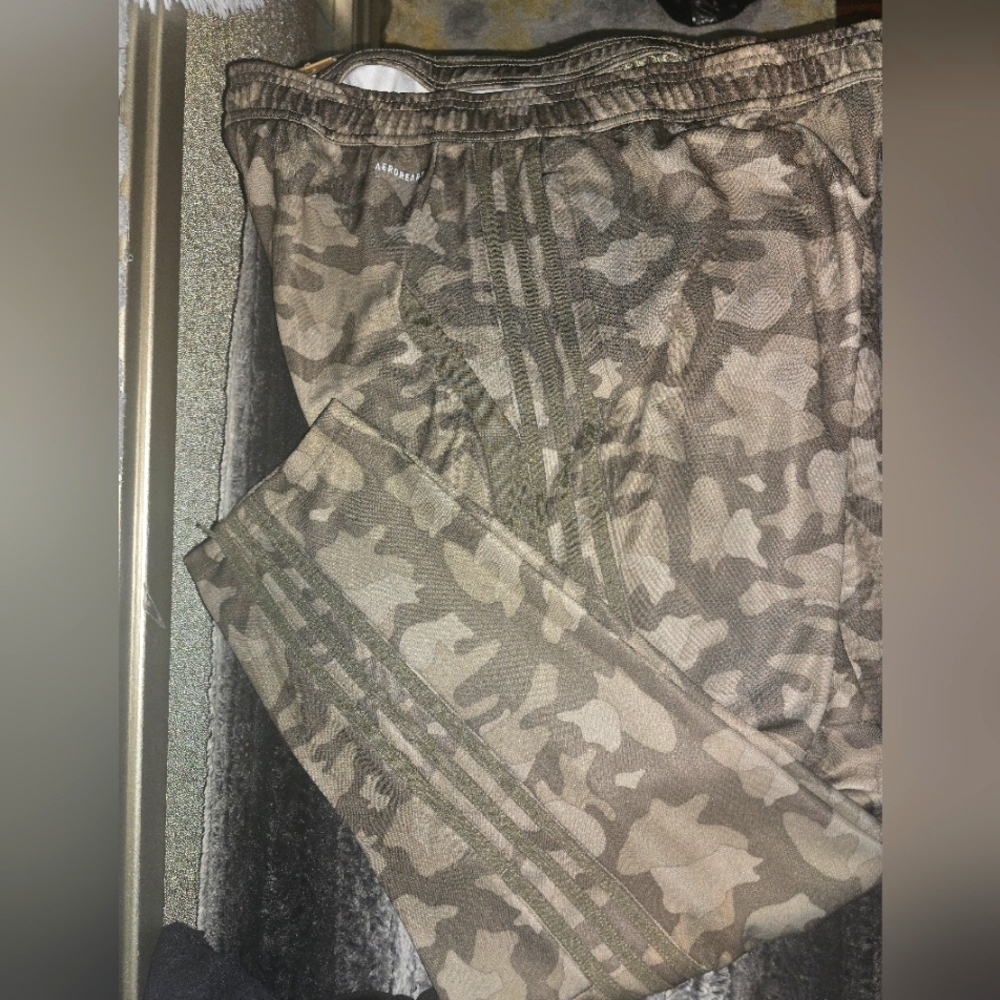 NWT! ADIDAS Woman's Tiro 23 Jogger Camouflage Taupe-Grey